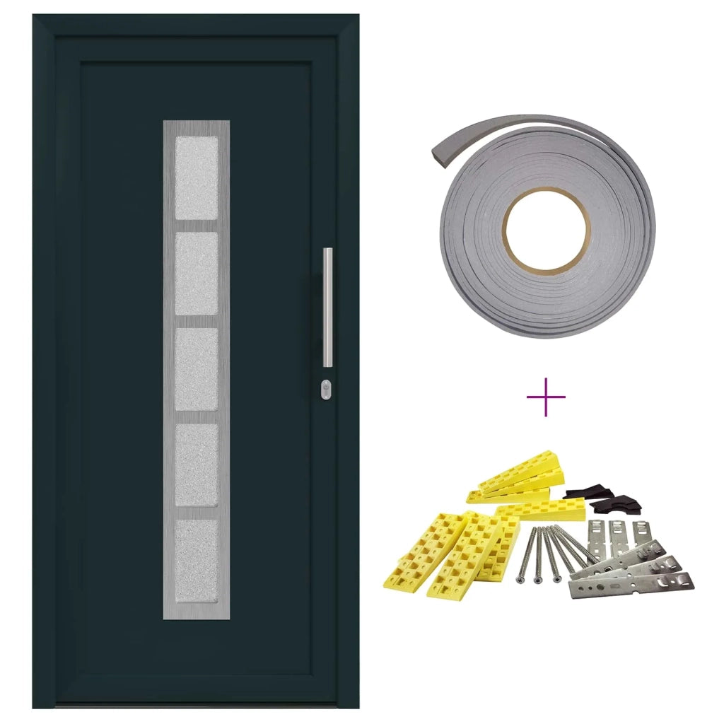 Porta Frontale Antracite 108 x 208 cm PVC