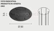 OBA0011 BASE 6 FORI ORO D.50CM H.3,5CM PER SOSPENSIONE