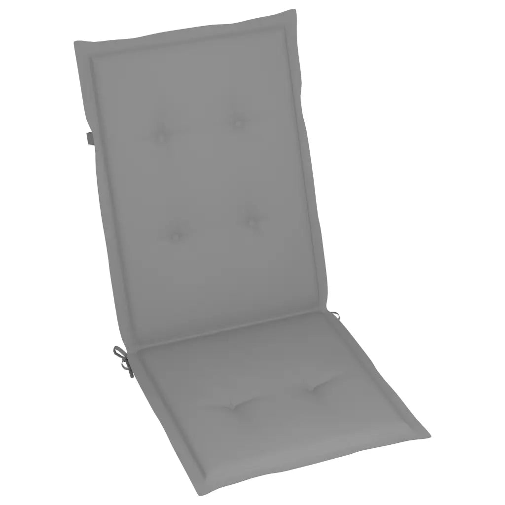 Sedie da Giardino Reclinabili 4 pz con Cuscini Massello Acacia 3065378