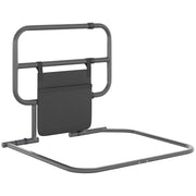 Sponda Letto Adulto Pieghevole con Tasca Portaoggetti ¨C Xylo ¨C 61x66x55 cm Grigio