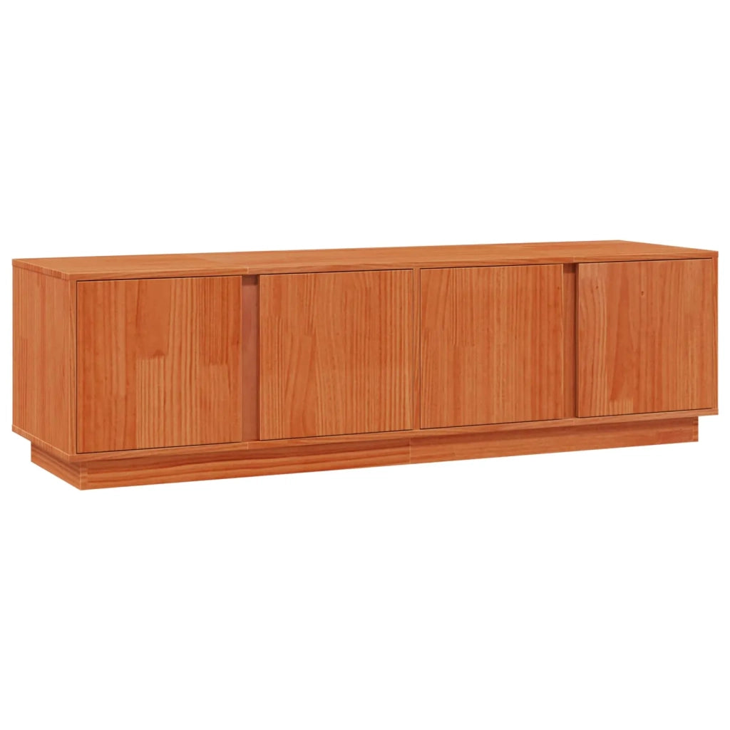 Mobile TV-Credenza per TV Marrone Cera 140 x 40 x 40 cm Legno di pino massiccio