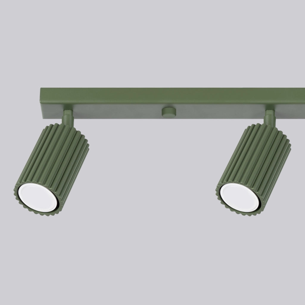 Lampada da soffitto KARBON 4L verde oliva