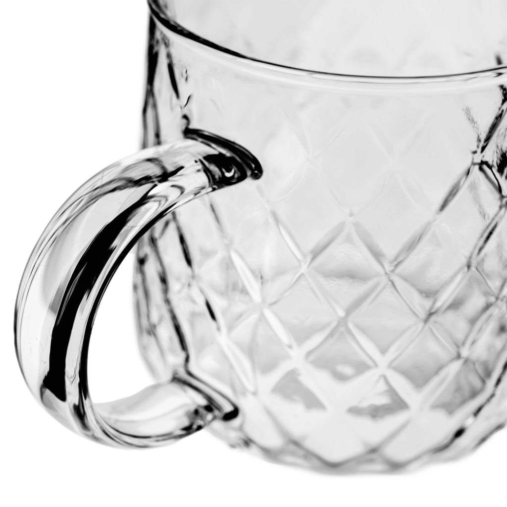 Set di 4 bicchieri da tè KADAX con manico per caffè, 350 ml.