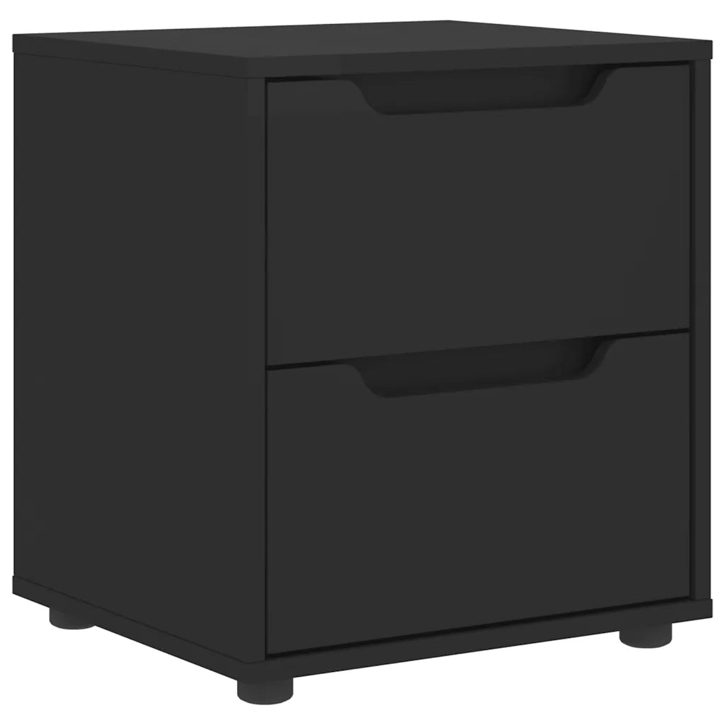 Comodino VISNES Nero 45x40x50 cm in Legno Multistrato 4108281
