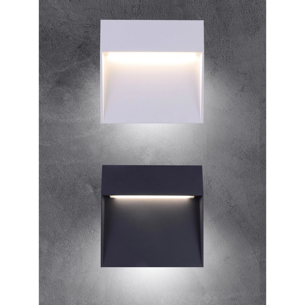 Segnapasso led da parete colore antracite mod. Bilbao 3