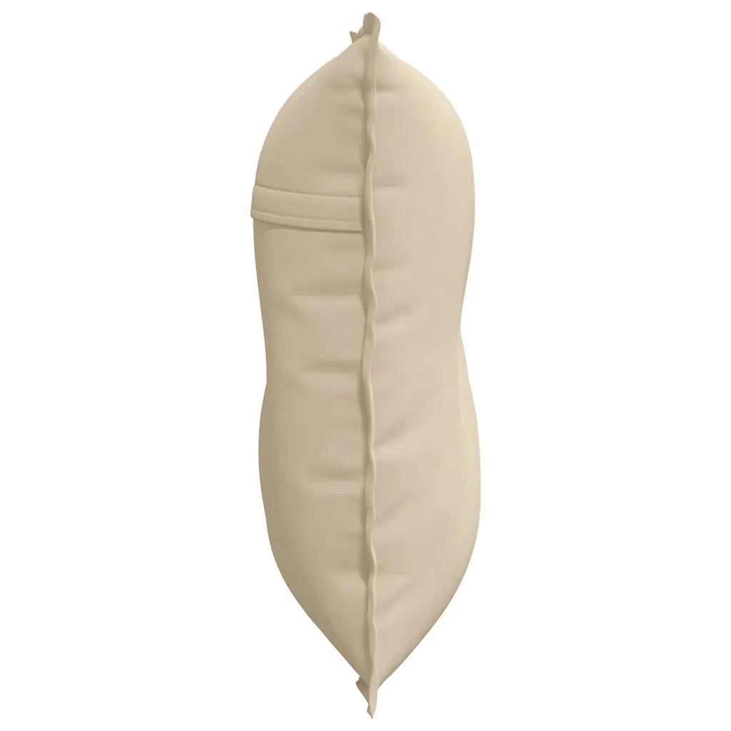 Cuscino per Schiena Crema 80 x 50 cm Tessuto in Microfibra 42014734