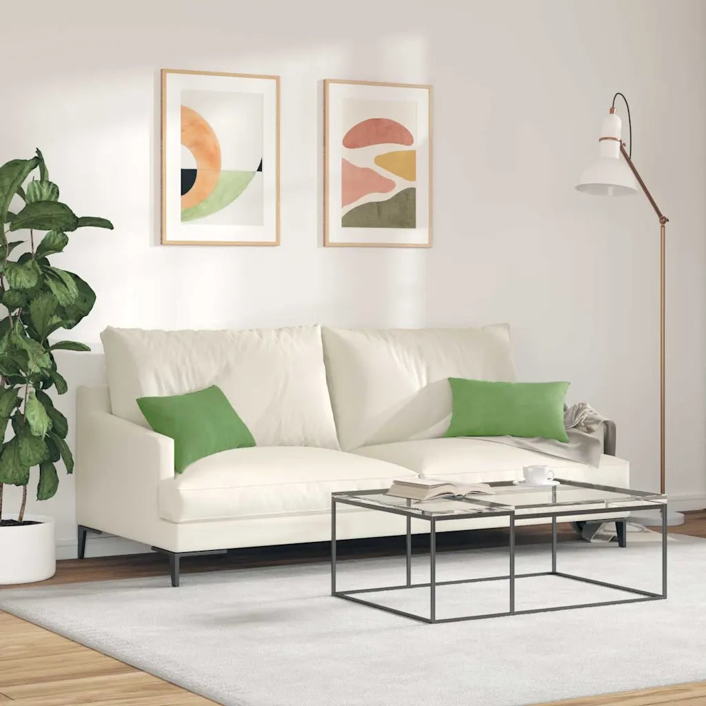 Cuscini da Divano 2 pcs Verde chiaro 50 x 30 cm 42013630