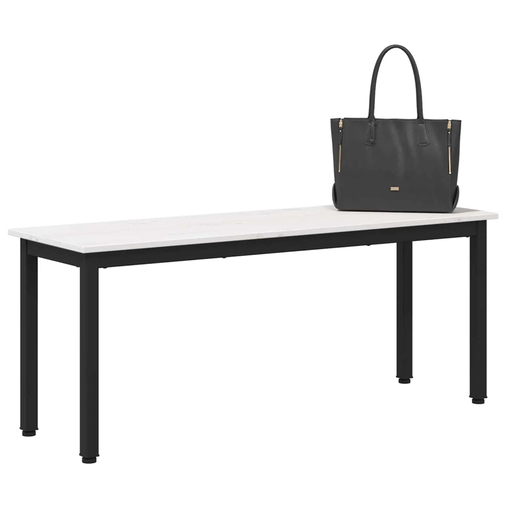 panchina Bianco 110 x 35 x 45 cm Pino massello 892774