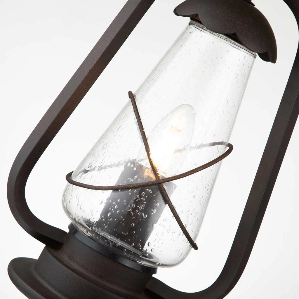 Lampada a sospensione esterna Miners Elstead bronzo E27