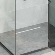 Scolascale per doccia a 360° con modello slim Argento 60 cm 42015986