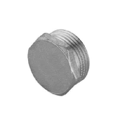 TAPPO MASCHIO IN OTTONE CROMO IBP- 3/8- IBP- pezzi 10