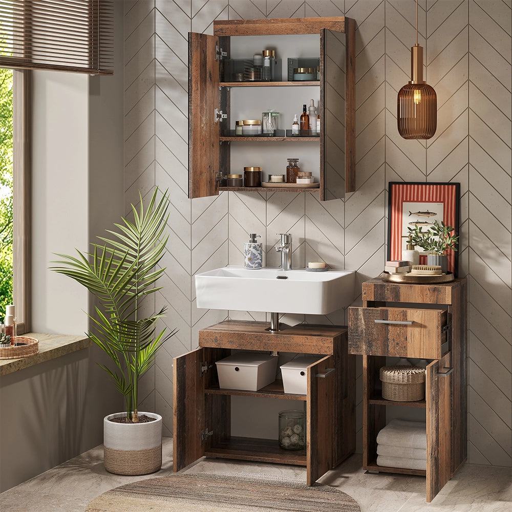 Vicco Set di mobili da bagno Oldstyle 3 parti