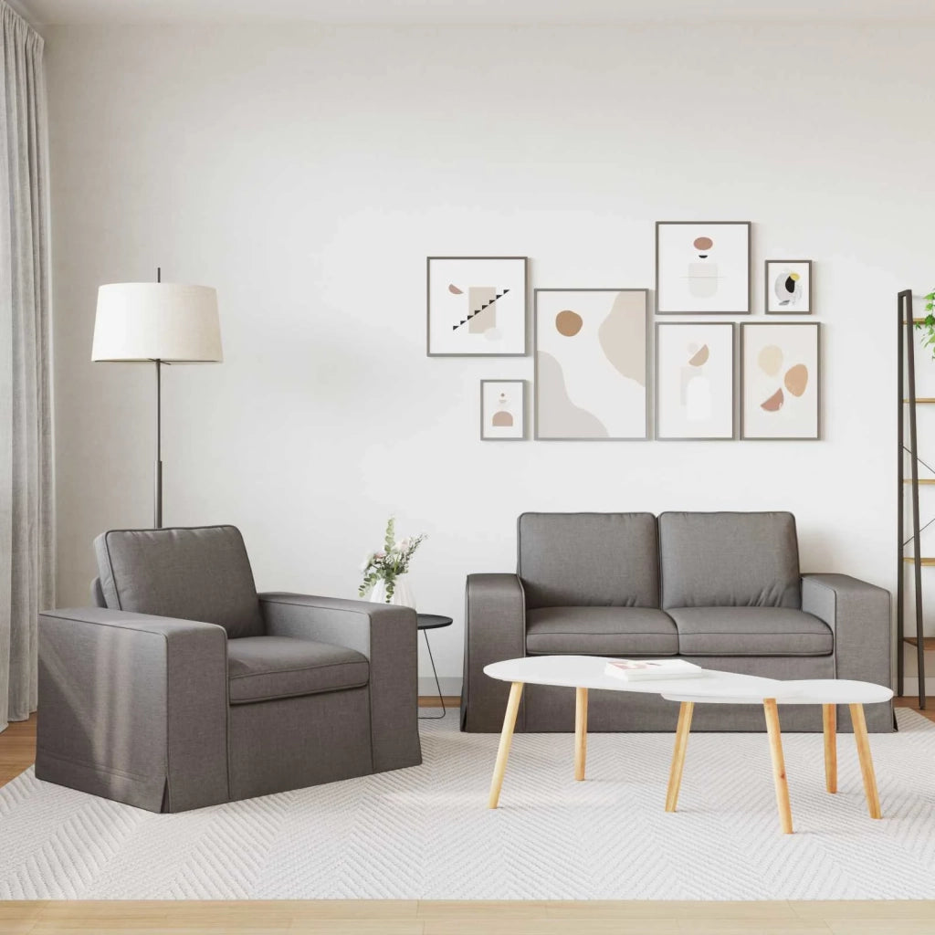 Set di divani 2 pcs Talpa 162 x 80 x 82 cm Tessuto 3407504