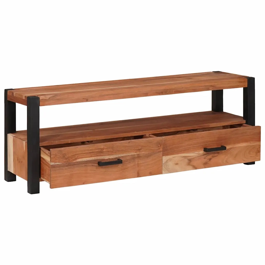 Mobile TV Marrone 110 x 30 x 40 cm legno massello di acacia 4104010