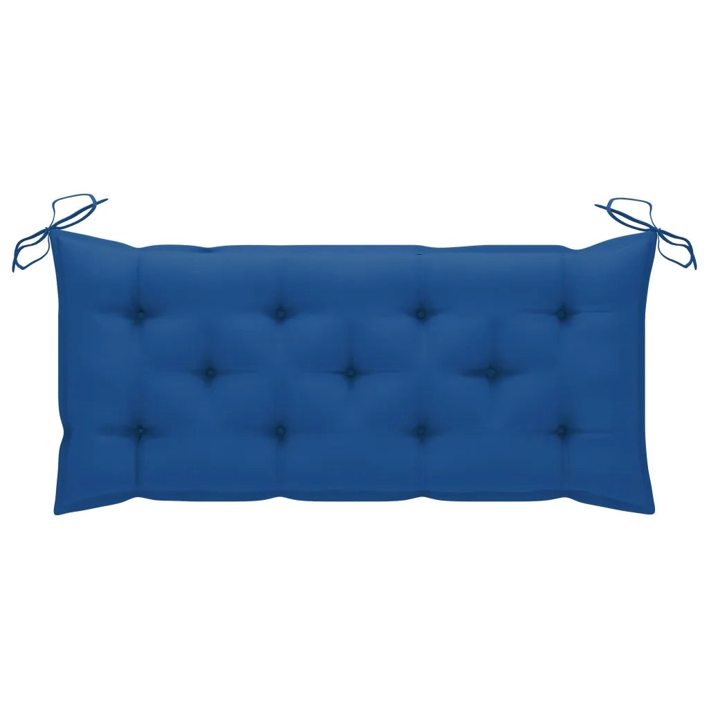 Panca da Giardino Pieghevole con Cuscino 118 cm in Bambù 3063874