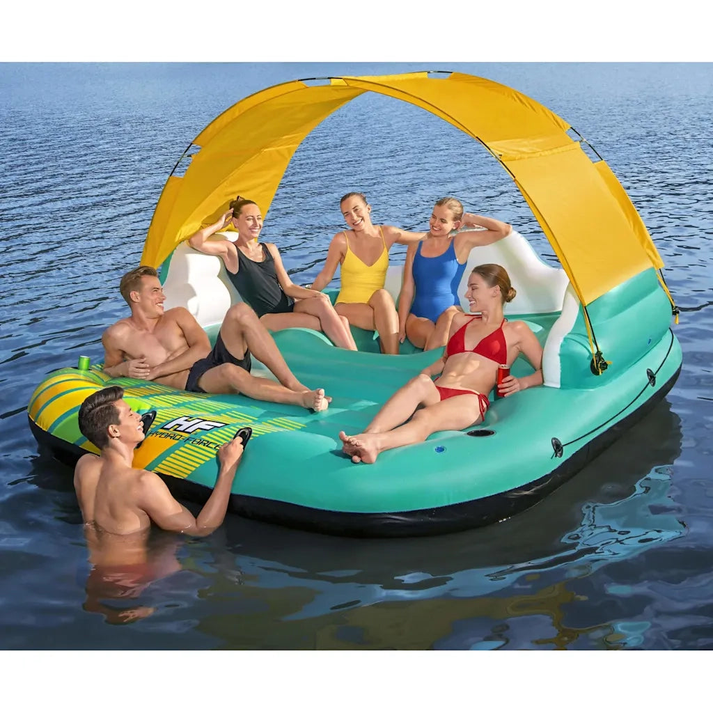 Bestway Isola Gonfiabile per 5 Persone Sunny Lounge 291x265x83 cm 92895