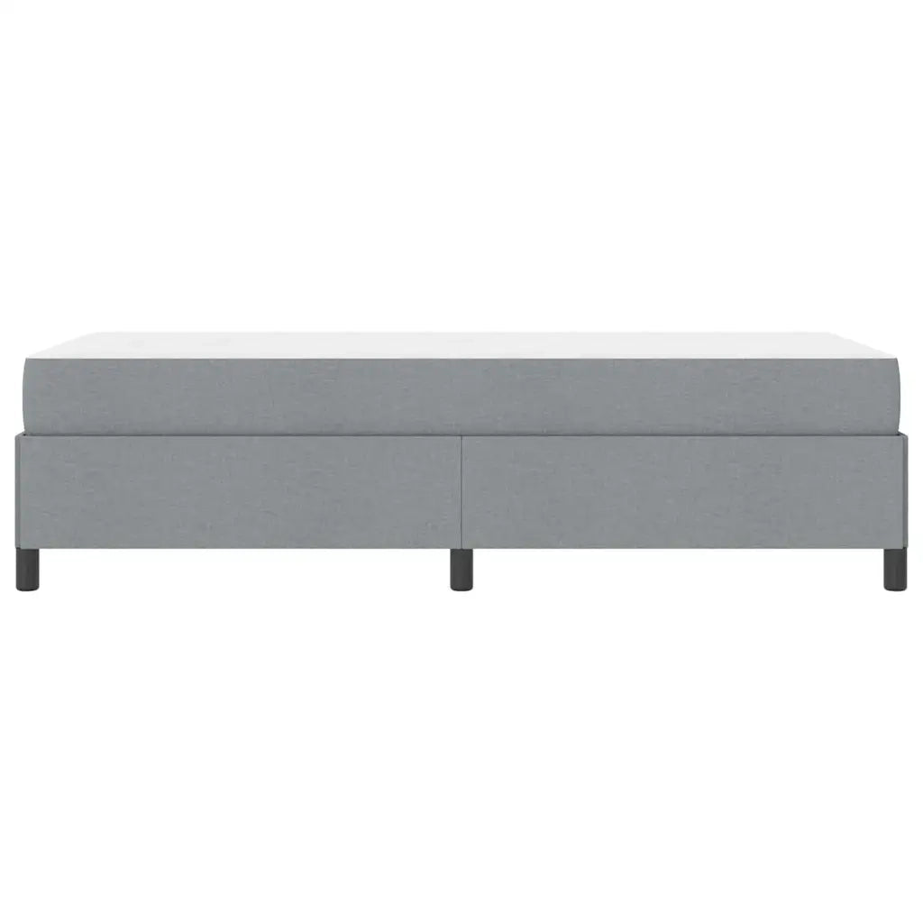 Letto a molle con materasso Grigio chiaro 90 x 190 cm Tessuto 3398822