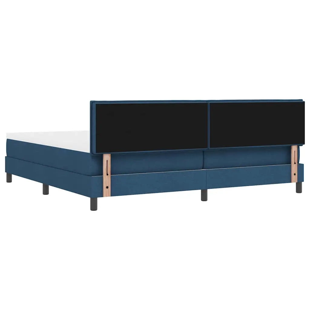 Letto a molle con materasso con led Blu 200 x 200 cm Tessuto 3342316