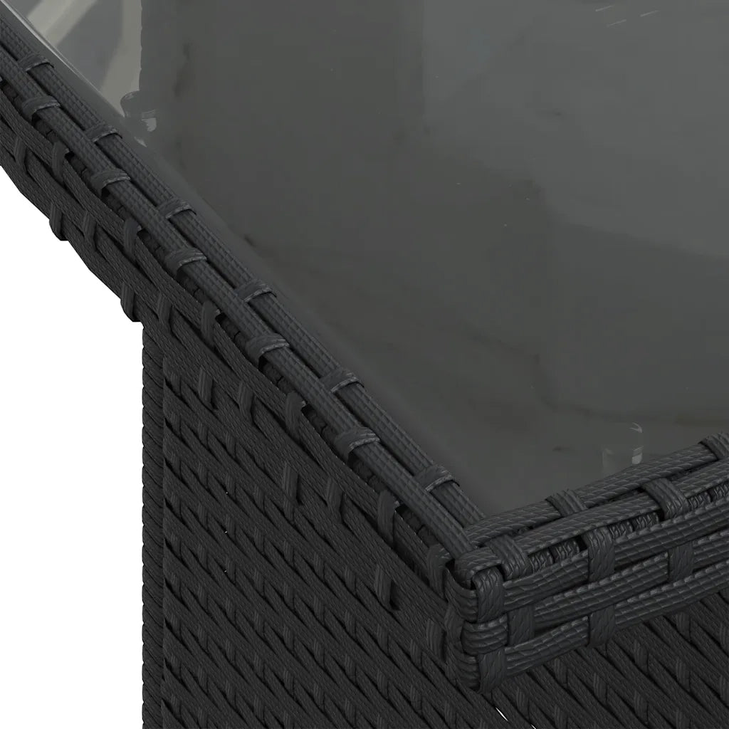 Set Divani da Giardino con Cuscini 8 pz Nero in Polyrattan 3269315