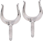 Accessori per Barche - Roeiriem in Acciaio Inossidabile 316 - 2 Pezzi - Morsetto Pesante - Asse Rowlock - Adatto per As 1/2 Pollice - Disegno a U - Supporto Pedale