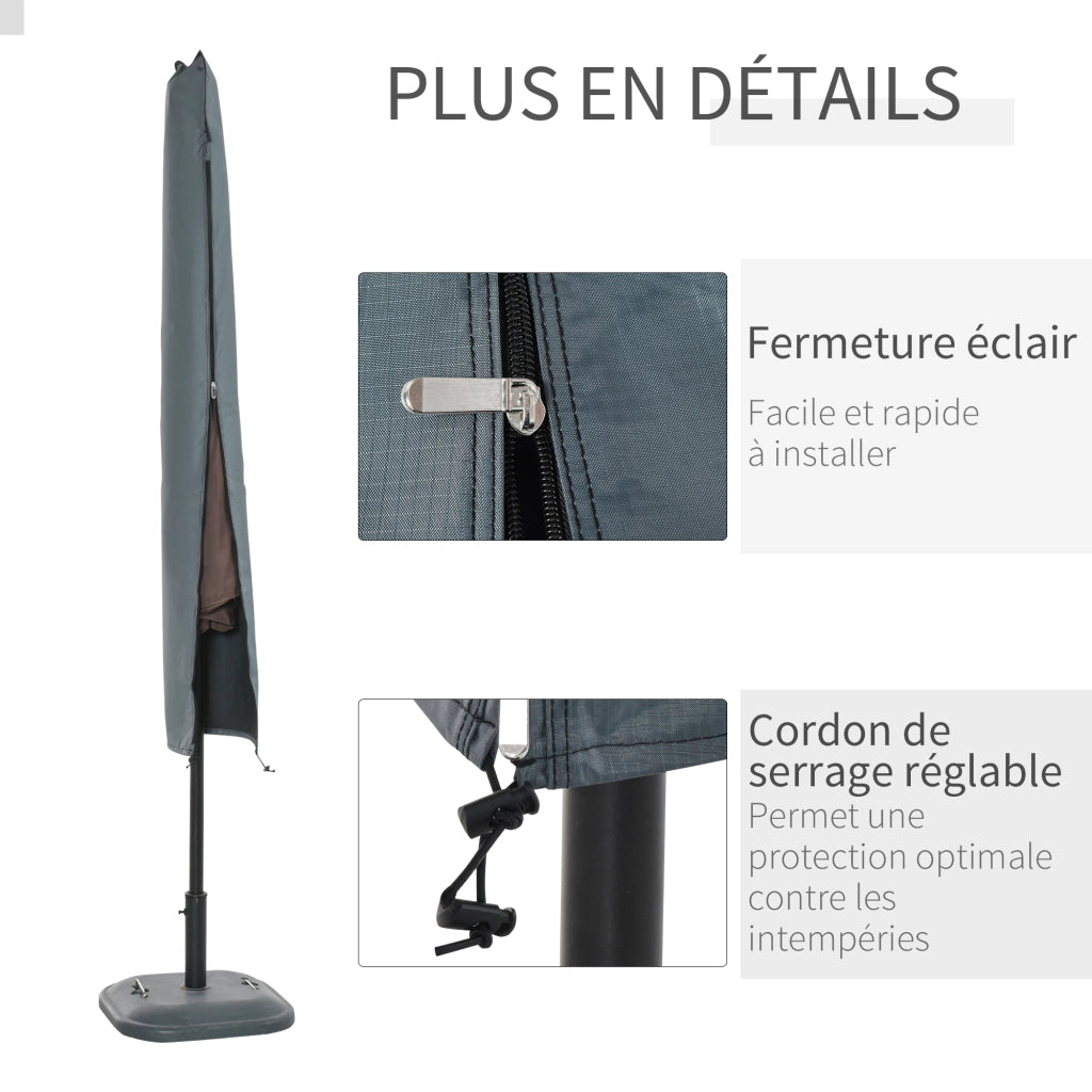 Copertura Impermeabile Parasol Dritto ¨C Minimal ¨C Grigio