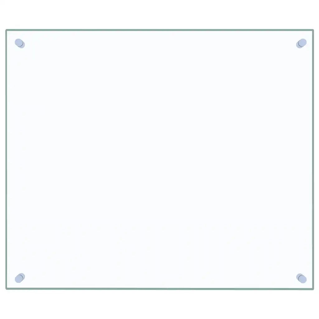 Paraschizzi da cucina rettangolare moderno 70 x 60 cm protezione efficace facile da pulire realizzato in vetro temperato trasparente 02_0046330