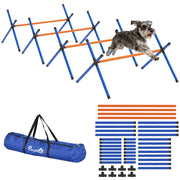 Set Agility per Cani ¨C Xylo ¨C 4 Pezzi con Ostacoli Regolabili e Borsa