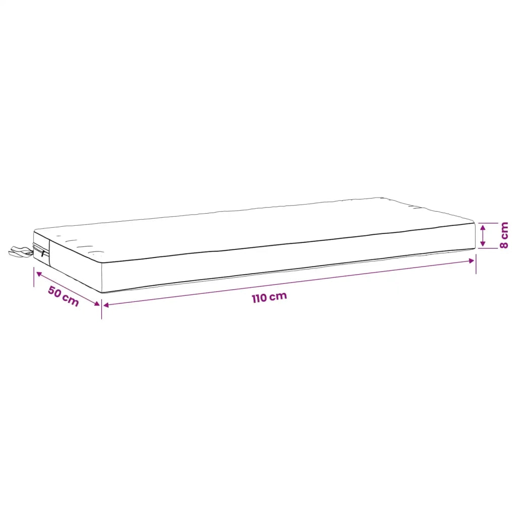 Cuscini per Panchina a 2 Pezzi SOEST 2 pz 100% Poliestere Rosa 950173