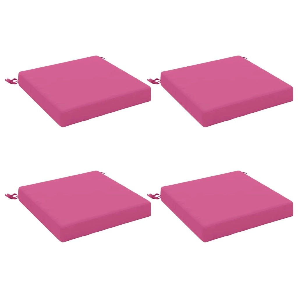 Cuscini per Sedia in 4 Pezzi SOEST 4 pz 100% Poliestere Rosa 944406