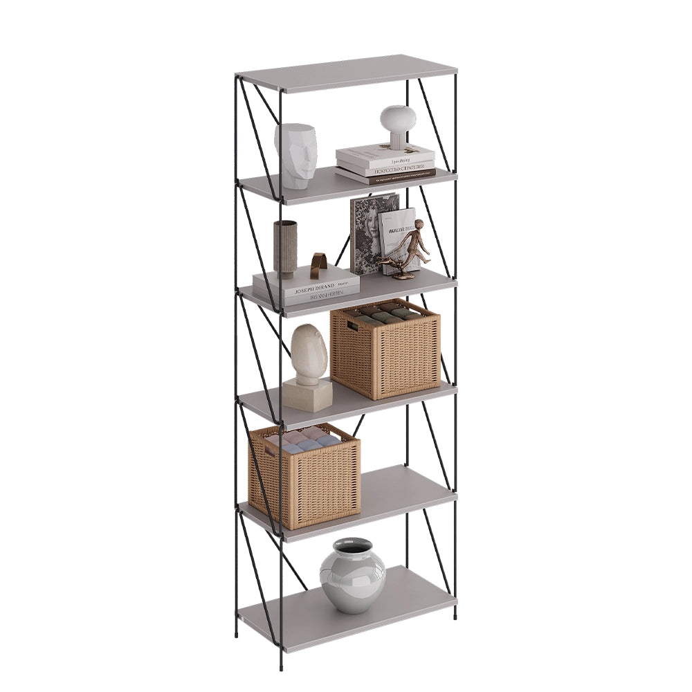 Vicco Scaffale Grigio/nero 60 x 166.5 cm