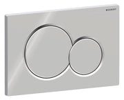 Placca 2 Tasti Modello Sigma 01 Cromata Lucida Geberit