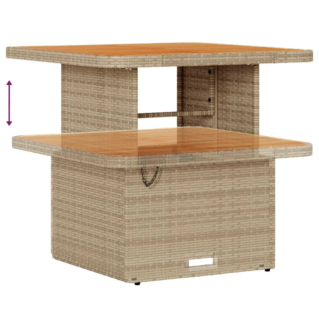 Set Divano da Giardino 8 pcs Beige polyrattan 3361426