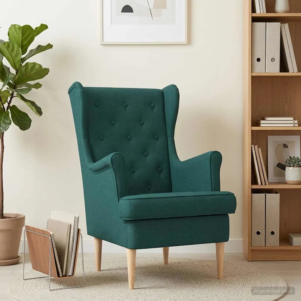 Poltrona Verde Scuro Tessuto 42029922