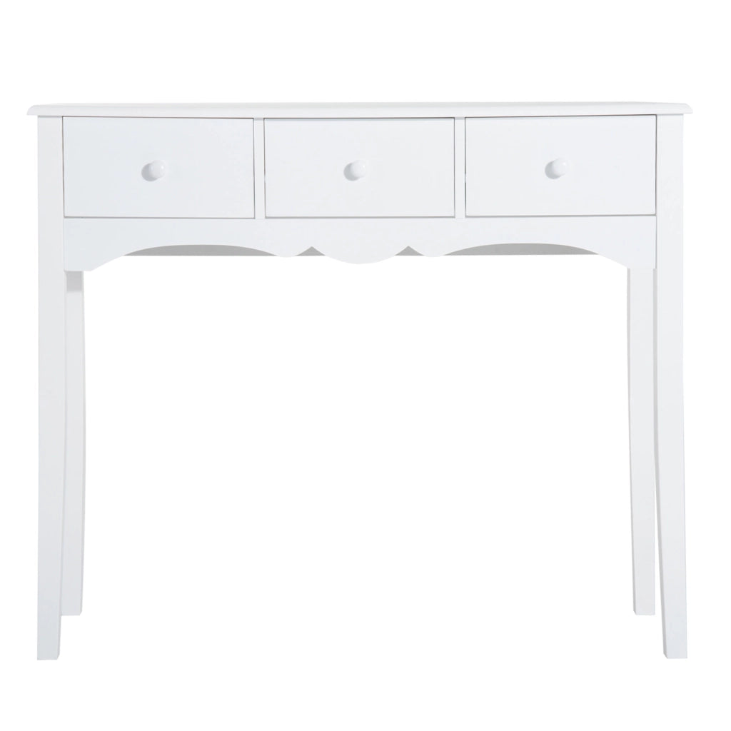 Consolle da Ingresso con 3 Cassetti ¨C Minimal ¨C Bianco 100x32x85 cm