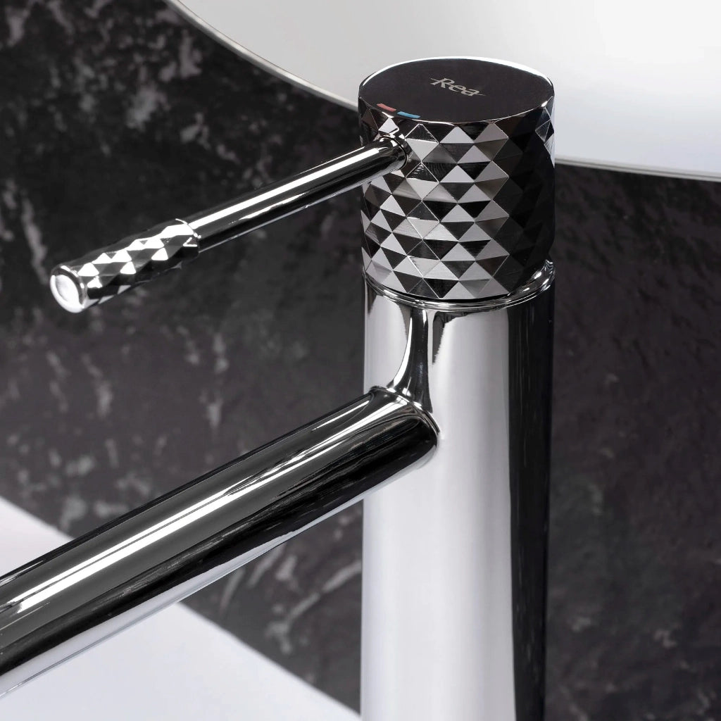 Rubinetto Da Lavabo Rea Lungo Diamond Chrome High