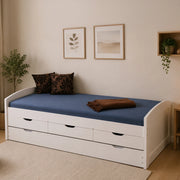Spoltore, Letto Singolo Contenitore, Bianco