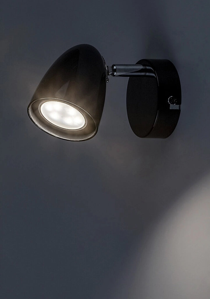 Applique da parete nera orientabile GU10 5W Rabalux