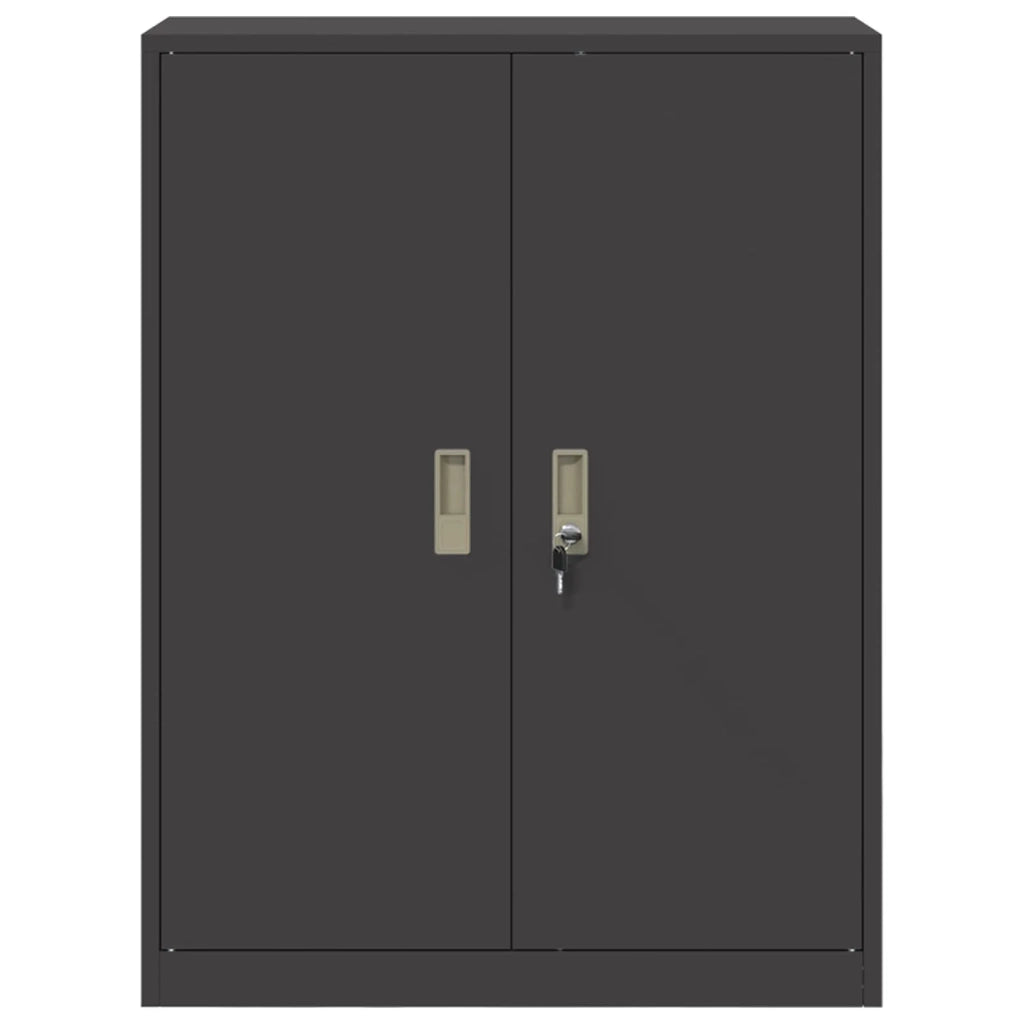 Armadio Nero 80 x 40 x 105 cm Acciaio