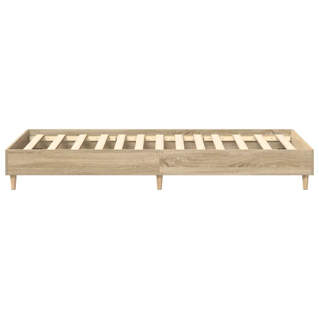 Giroletto senza Materasso-Struttura Letto Rovere Sonoma 100x200cm in Truciolato 416616