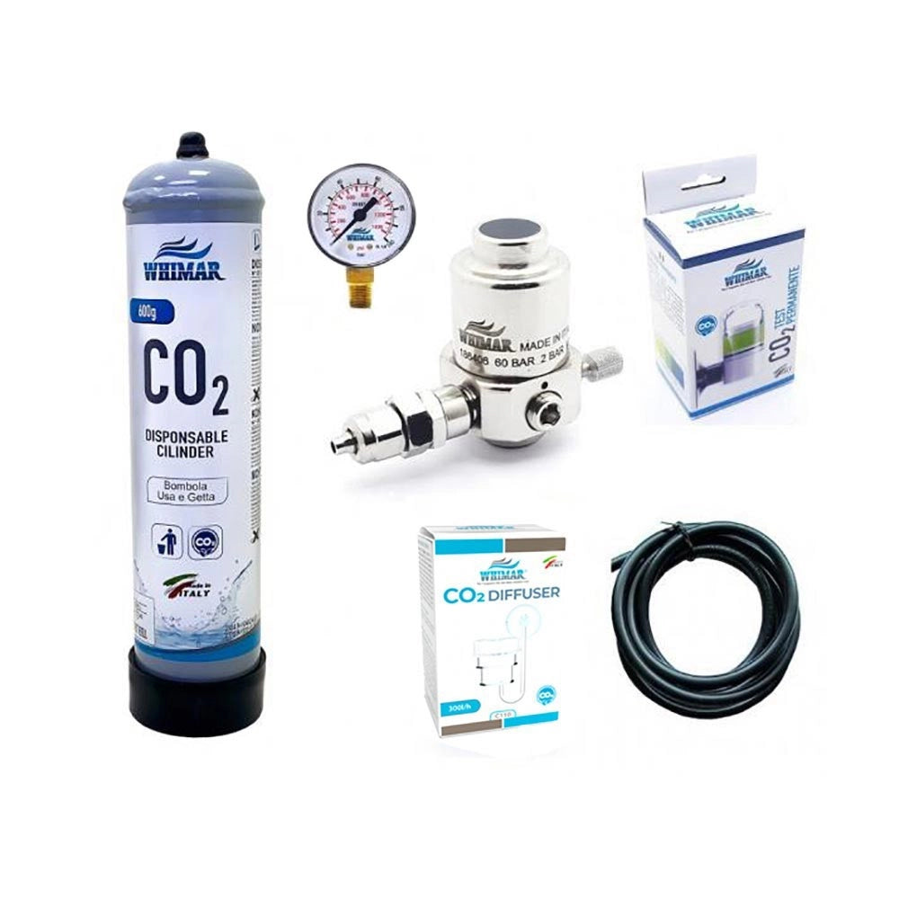 Whimar Genius CO2 System 600gr versione High Pressure con diffusore e manometro di altra pressione