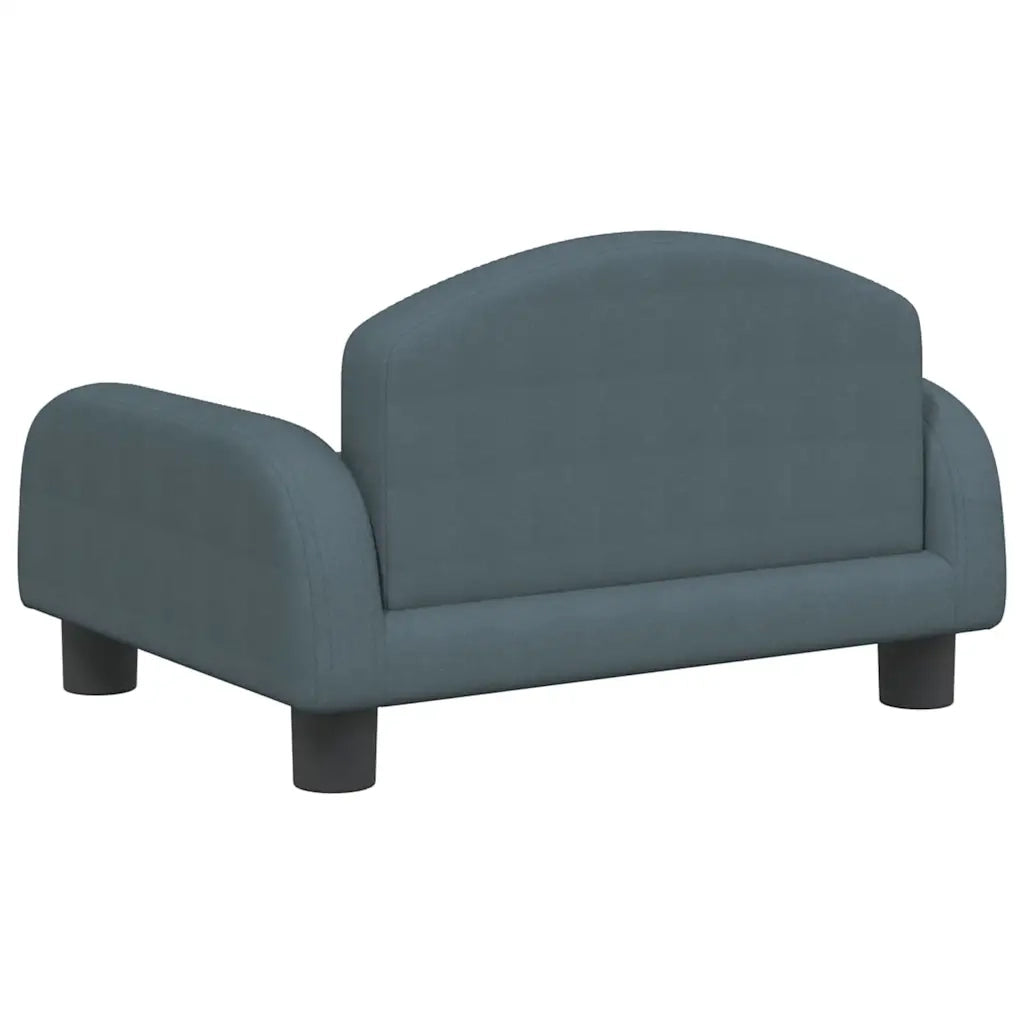Divano per Bambini-Sofa-Divanetto Grigio Scuro 50x40x30 cm in Tessuto