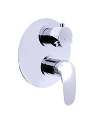 Miscelatore doccia incasso con deviatore AMUR in ottone cromato