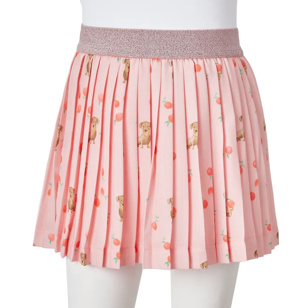 Gonna Plissettata da Bambina Arancione Chiaro 128 CFW5808913