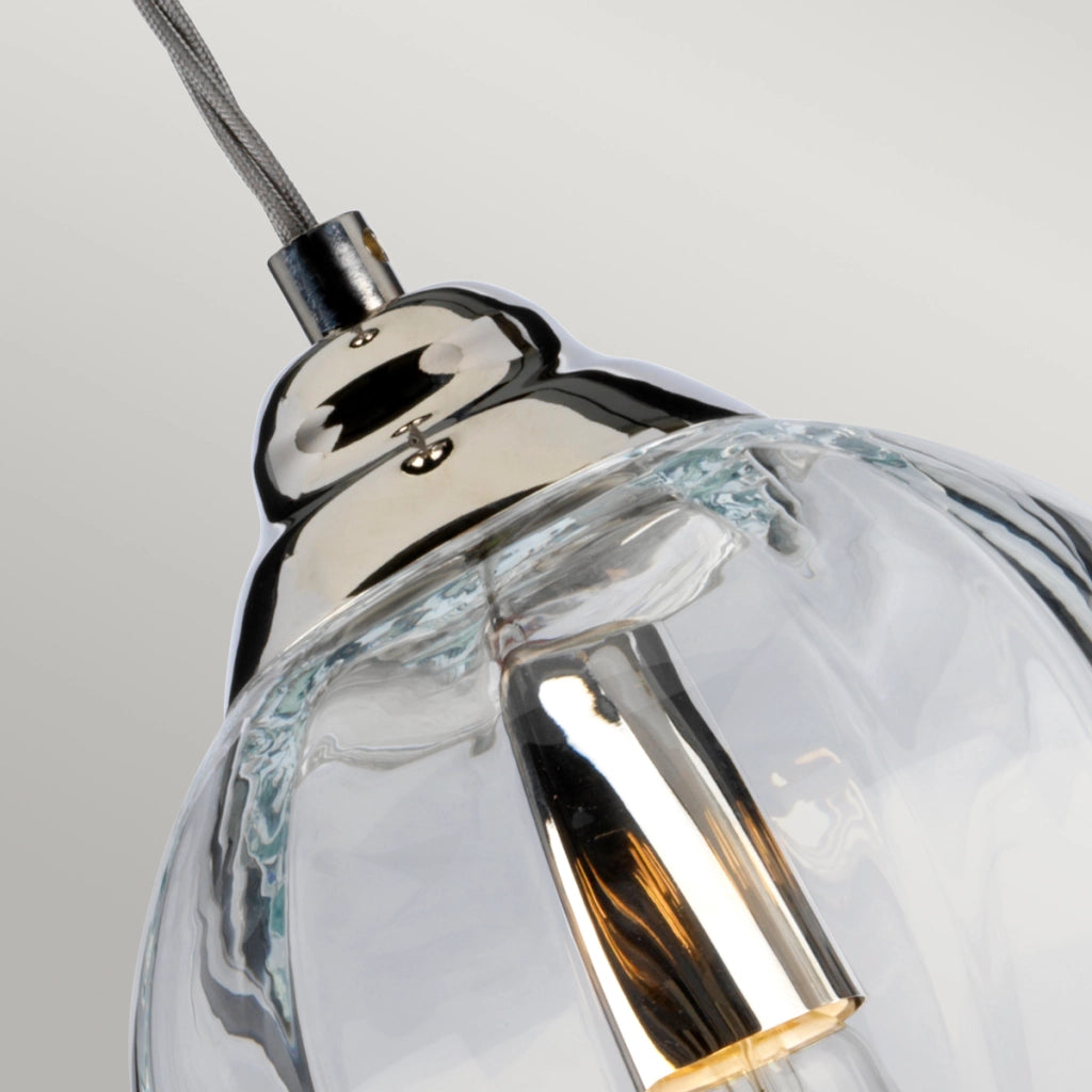 Lampada a sospensione Tiber nichel lucidato E27 Elstead