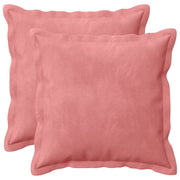 Federa 2 pcs HOUTEN Rosa 30 x 30 cm Velluto 915773