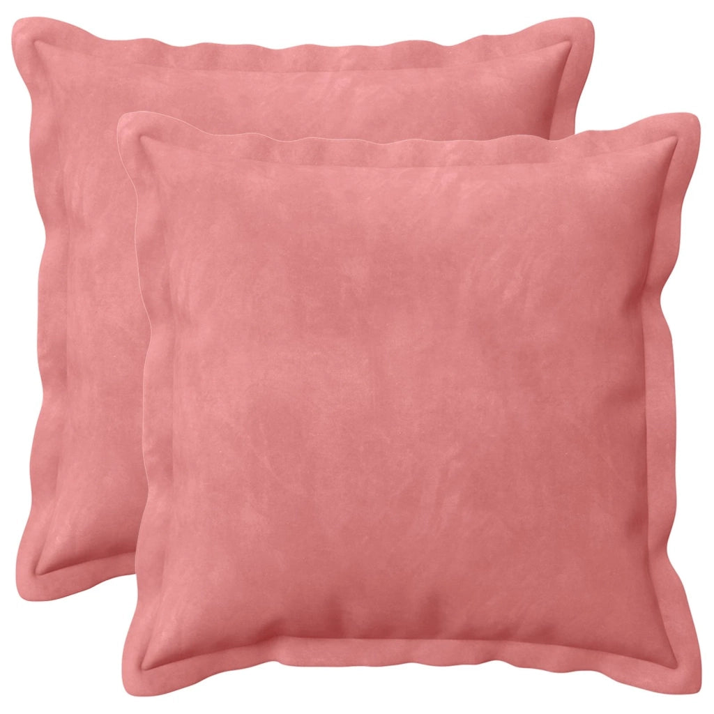 Federa 2 pcs HOUTEN Rosa 30 x 30 cm Velluto 915773