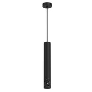 Lampada a sospensione Luminex Tibia Buble nera GU10