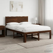 Letto matrimoniale con testiera ROSTOCK Marrone Scuro 903335