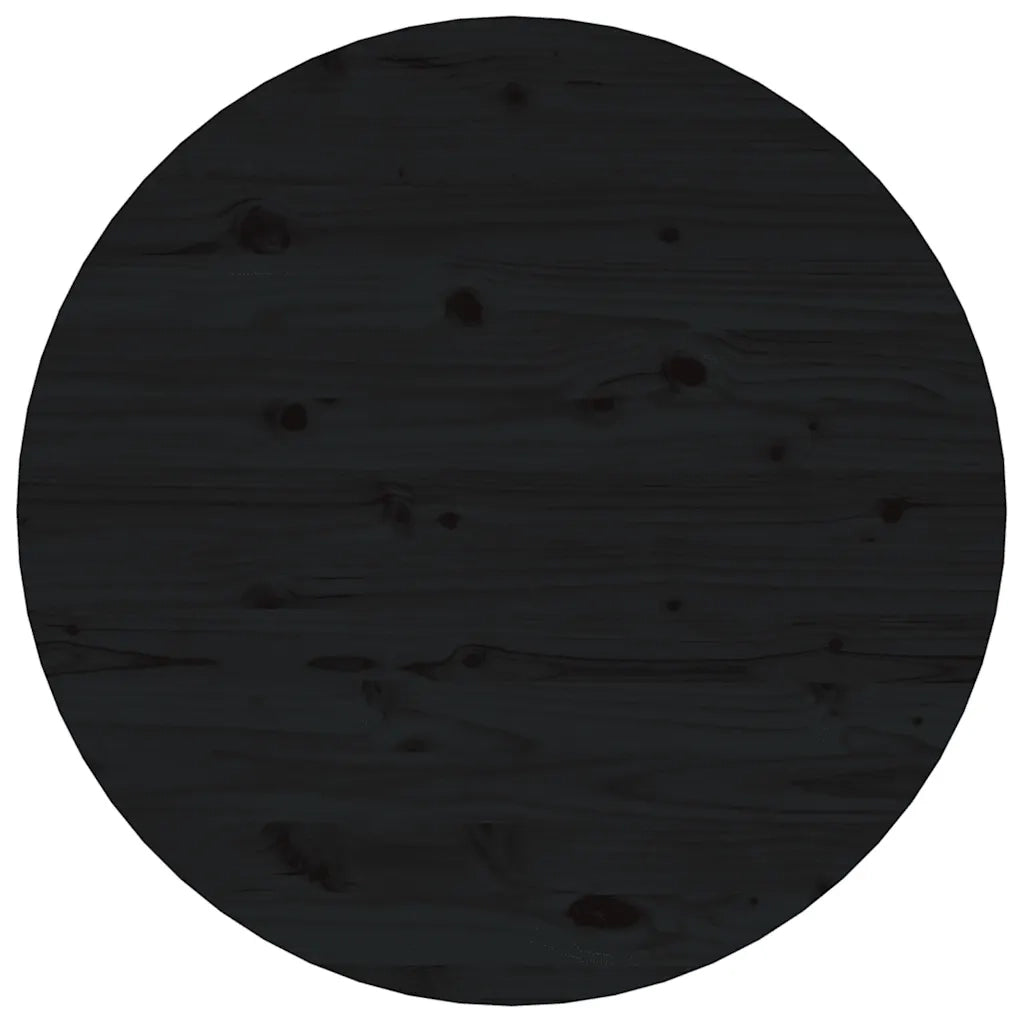 Tavolino da salotto | Tavolino da caff¨¨ | Tavolino da Soggiorno Nero ? 55x45 cm in Legno Massello di Pino