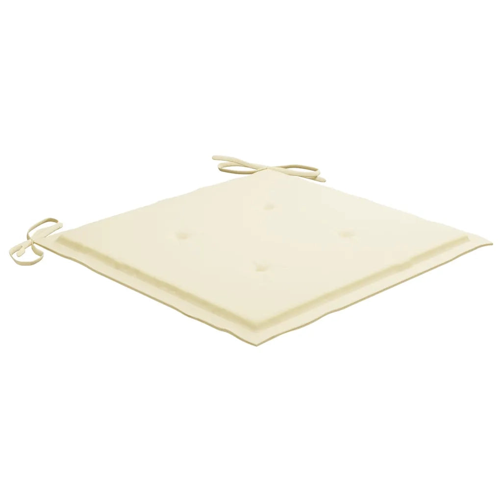 Set da Pranzo Giardino Pieghevole 3 pz Cuscino Massello di Teak 3063200